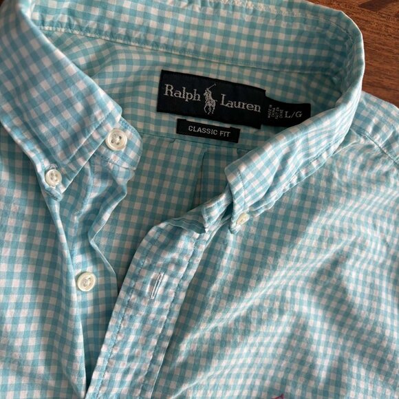 Ralph Lauren Classic Fit Button-Down Shirt Size Large - Picture 4 of 4